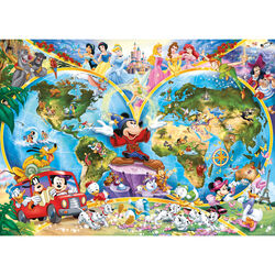 Puzzle 1000 pezzi Mappamondo Disney