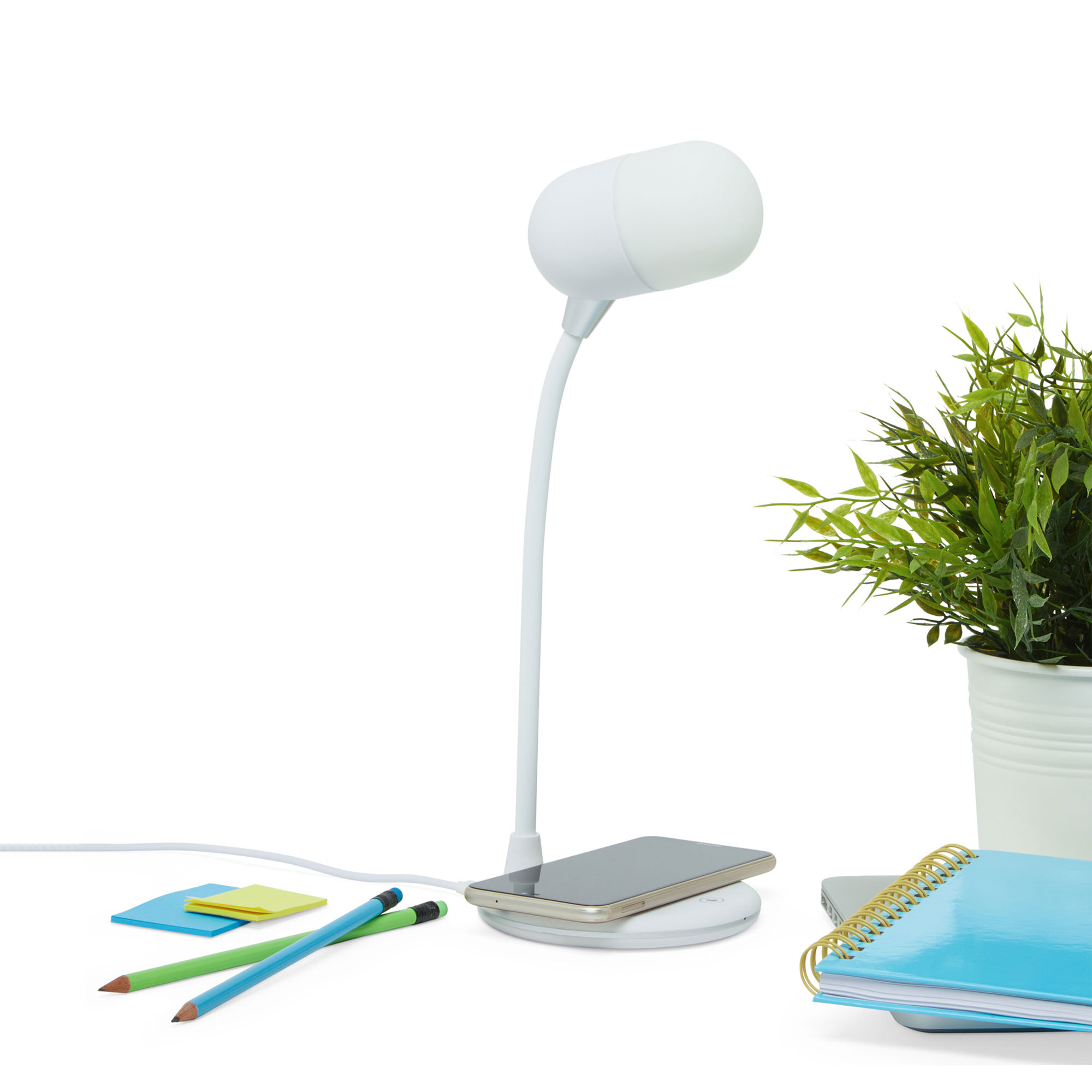Lampada da tavolo con caricatore wireless e USB Ego – Lampade Home