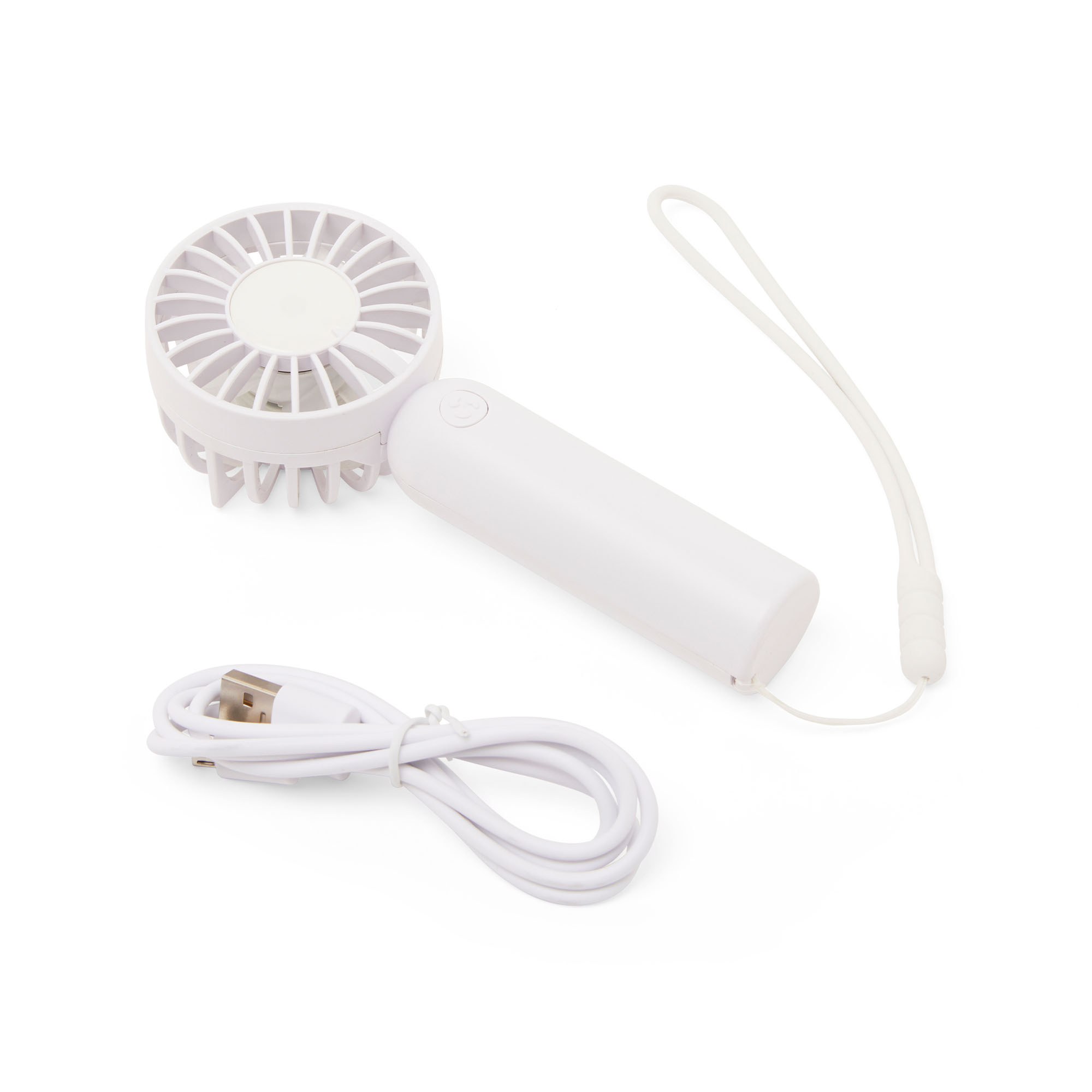 Piccolo ventilatore portatile ricaricabile USB (bianco)